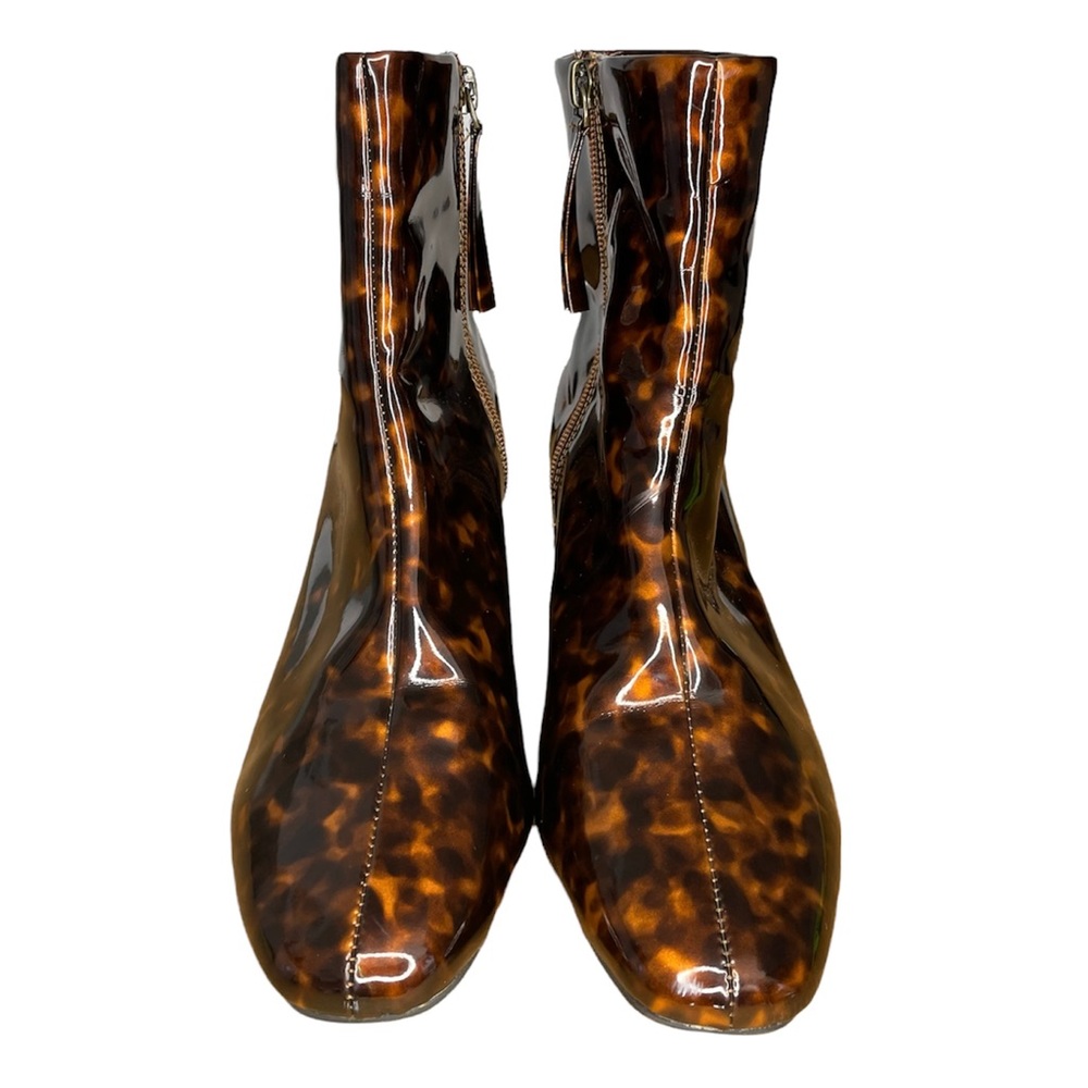 Tortoise Square Toe Ankle Boot🚫SOLD🚫 - Picture 6 of 12